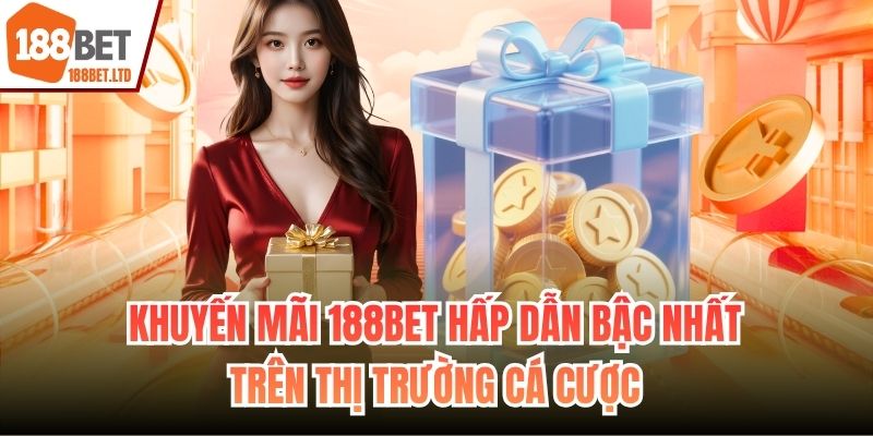 Khuyến mãi 188BET hấp dẫn bậc nhất trên thị trường cá cược
